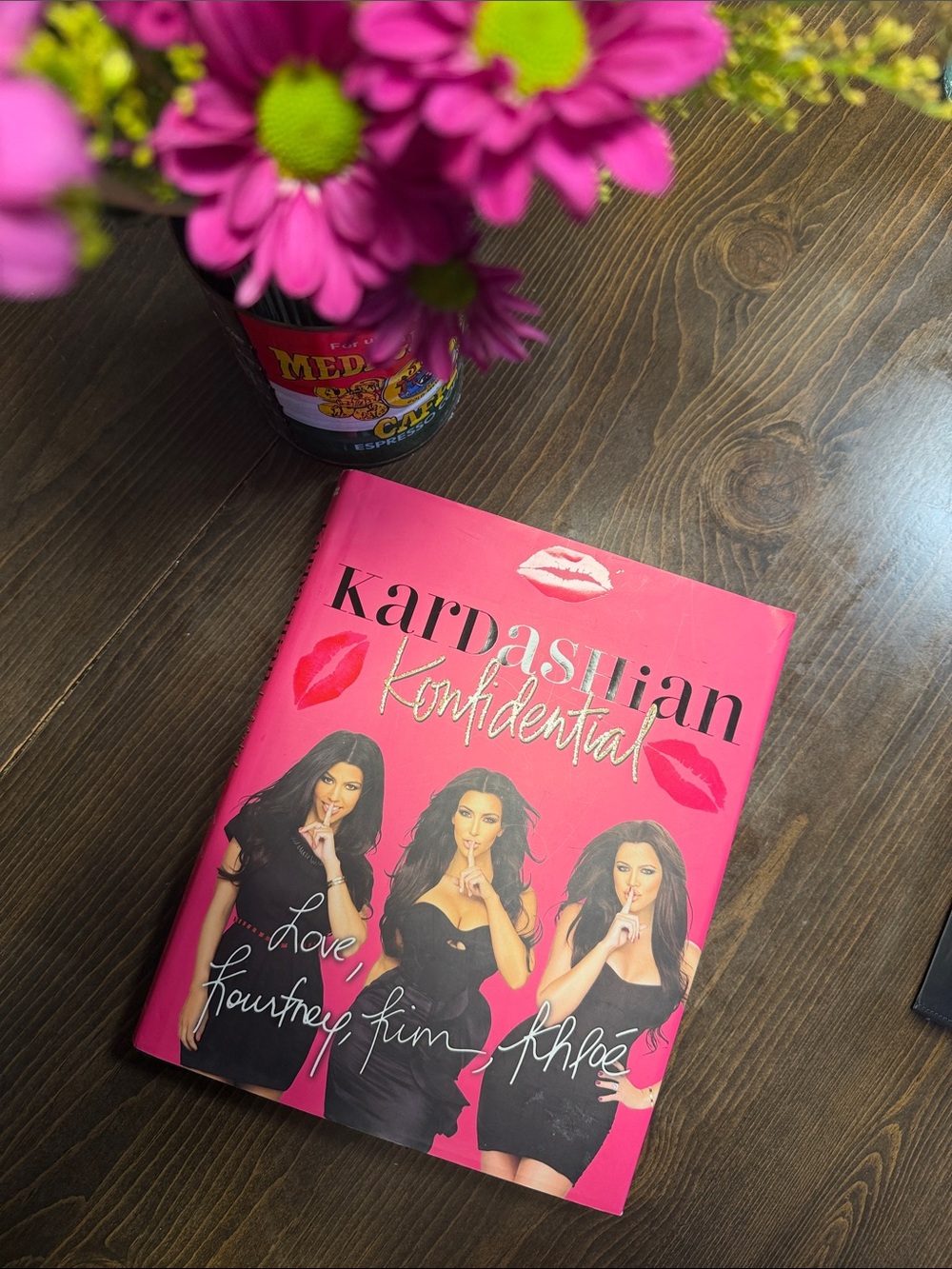 Kardashian Kollection Konfidential Hardcover – Hot Pink Cover